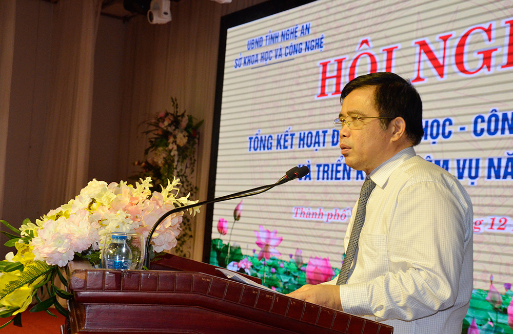 Phó Chủ tịch UBND tỉnh Huỳnh Thanh Điền phát biểu chỉ đạo tại Hội nghị. Ảnh: Thanh Lê