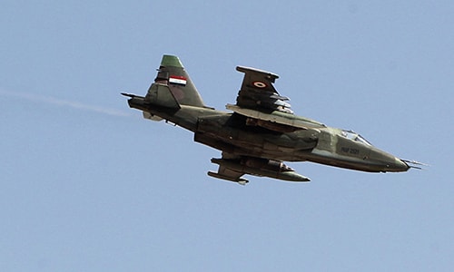 Cường kích Su-25 của không quân Iraq. Ảnh: AFP.