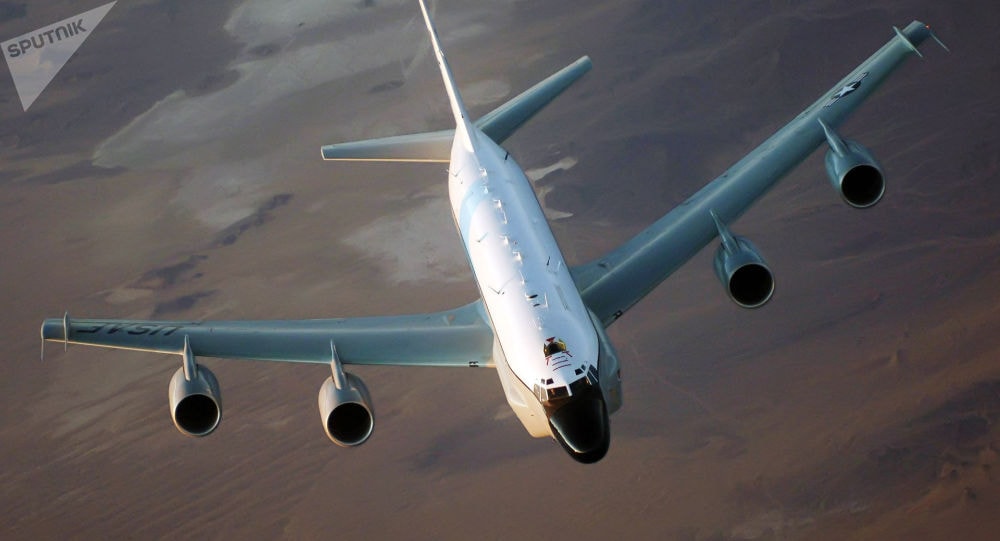 Máy bay trinh sát điện tử RC-135 của Mỹ. Ảnh: CC BY 2.0 / U.S. Air Force