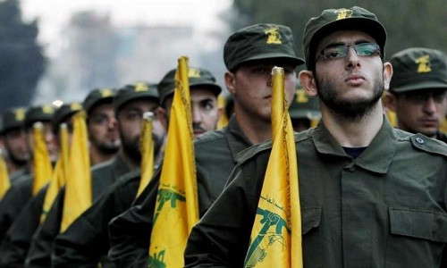 Lực lượng dân quân Hezbollah do Iran hậu thuẫn. Ảnh: Al-Awsat.