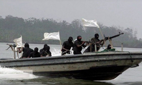 Một nhóm cướp biển ở Tây Phi. Ảnh: National Turk.