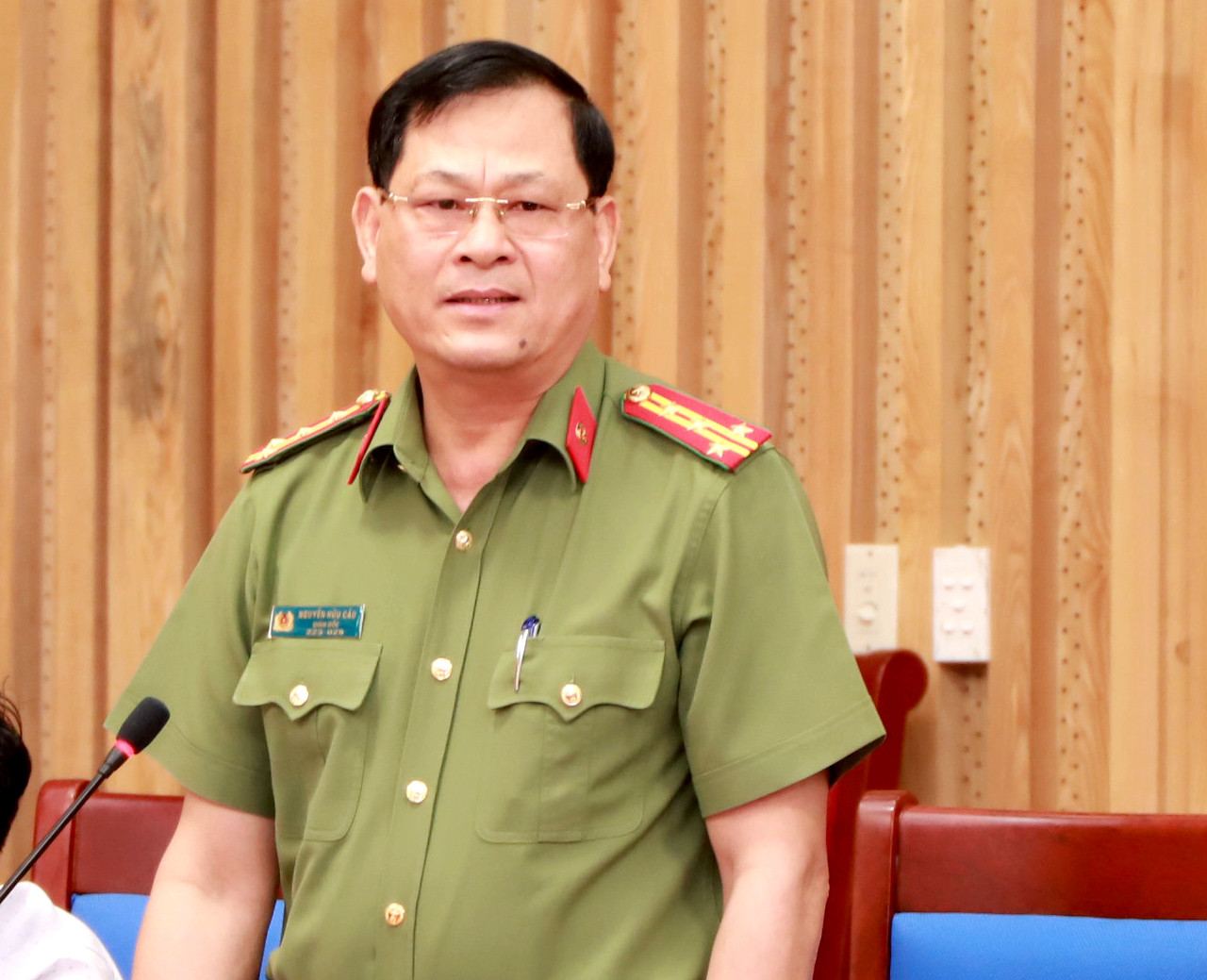 Đại tá Nguyễn Hữu Cầu - Giám đốc Công an tỉnh Nghệ An. Ảnh: Thành Duy
