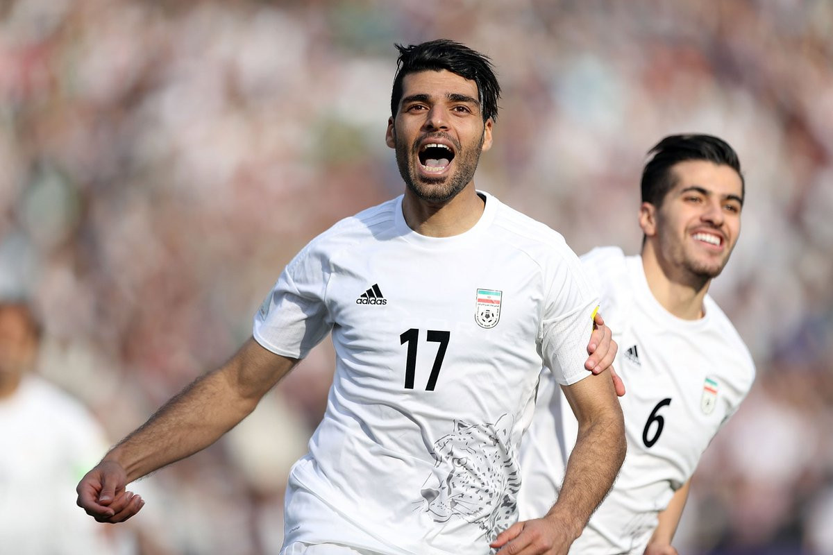 Mehdi Taremi đang có 2 bàn thắng, 1 pha kiến tạo dẫn đầu danh sách ghi bàn tại Asian cup 2019. Ảnh: AFC