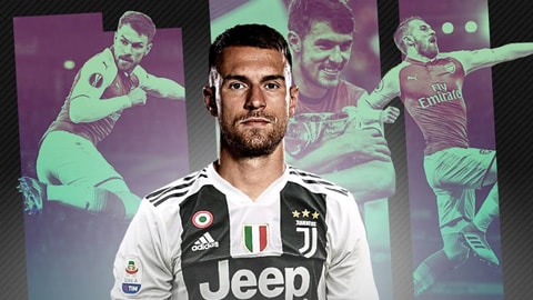 Ramsey trong màu áo Juventus