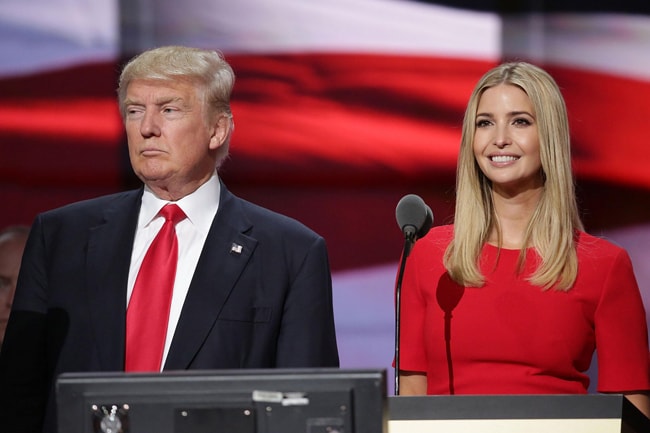 Tổng thống Mỹ Donald Trump và con gái Ivanka. Ảnh: The Independent