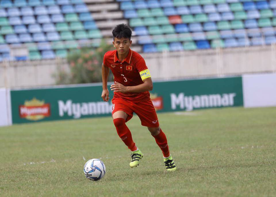 Thái Bá Sang là gương mặt đầy triển vọng của SLNA. Ảnh: SLNA FC 