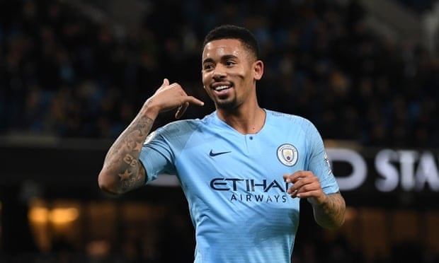  Jesus tác giả của 2 bàn  thắng cho Man City