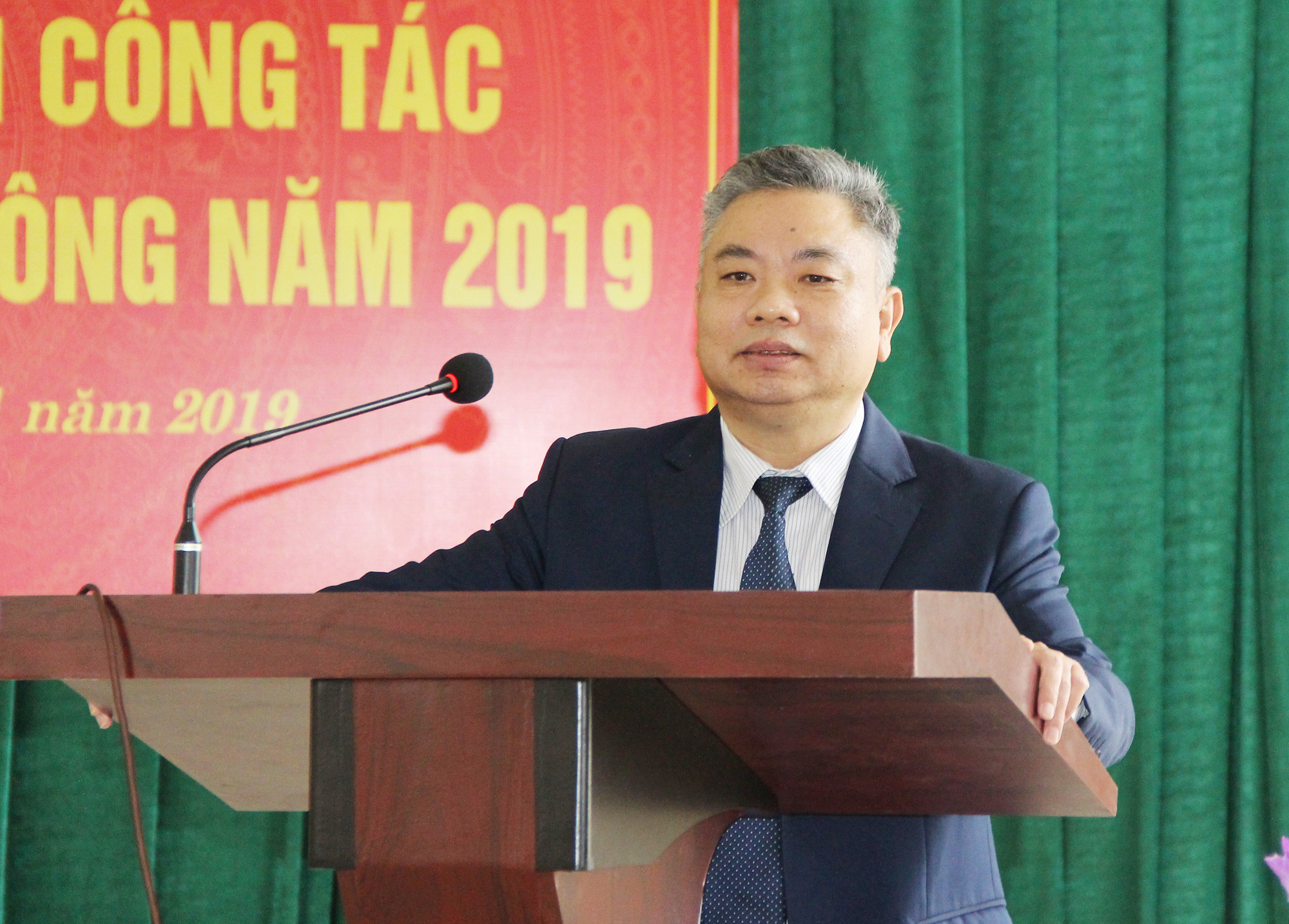 Giám đốc Sở Thông tin - Truyền thông Lê Bá Hùng khẳng định sẽ tăng tốc, bứt phá của ngành trong năm 2019. Ảnh: Mai Hoa