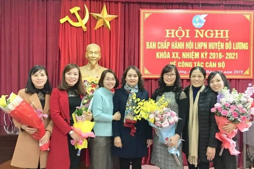 Đồng chí Thái Thị Hiền (được bầu giữ chức vụ Chủ tịch Hội LHPN Đô Lương nhiệm kỳ 2016-2021. Ảnh: Đức Lương