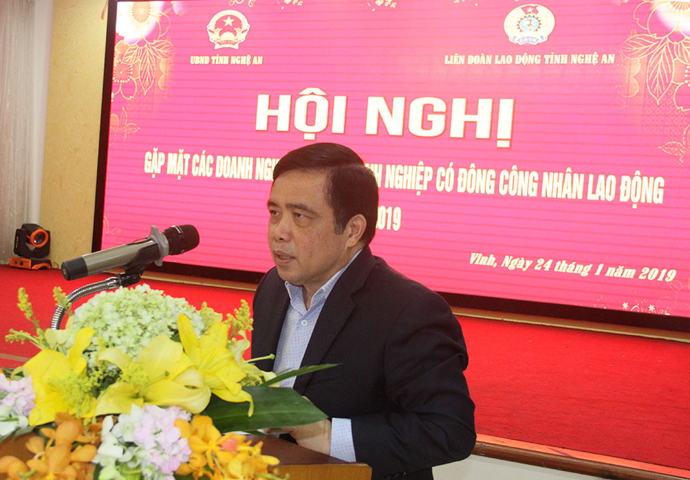 Phó Chủ tịch UBND tỉnh phát biểu chỉ đạo tại hội nghị. Ảnh: Phú Hương