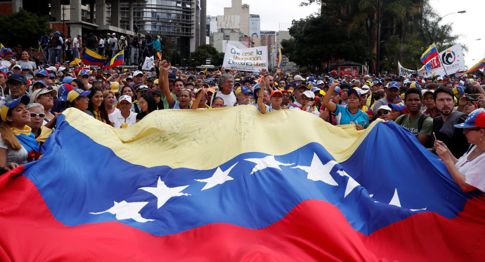Người biểu tình ở Venezuela