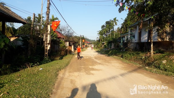 Tuyến đường mặc dù hoàn thành đã 8 năm nhưng đến nay vẫn còn 24 hộ chưa nhận đầy đủ tiền đền bù. Ảnh: P.B