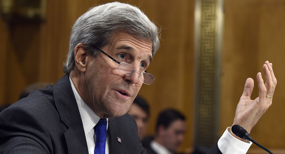 Cựu Ngoại trưởng Mỹ John Kerry. Ảnh: AP 