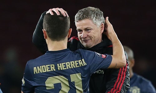 Solskjaer được cho là muốn giữ chân Herrera ở lại sân Old Trafford. Ảnh: PA.