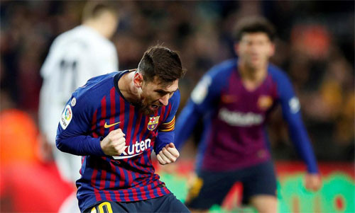 Messi đang hướng đến Giày vàng thứ ba liên tiếp. Ảnh: Reuters