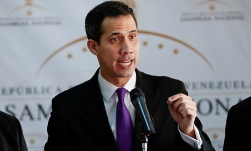 Tổng thống tự phong Venezuela Juan Guaido. Ảnh: Reuters.