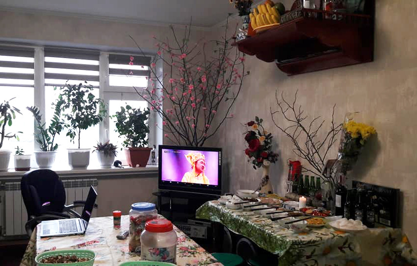 Không gian Tết Việt trong một gia đình người Nghệ An ở thành phố Kiev