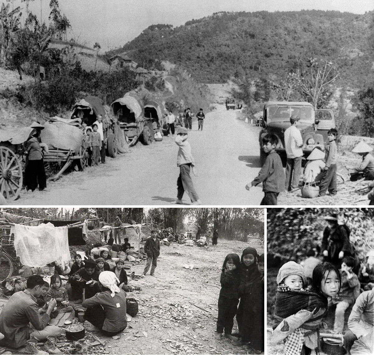 Người dân dọc biên giới phía Bắc thuộc tỉnh Lạng Sơn chạy lánh nạn khi Trung Quốc đem quân xâm chiếm Việt Nam. Ảnh tư liệu