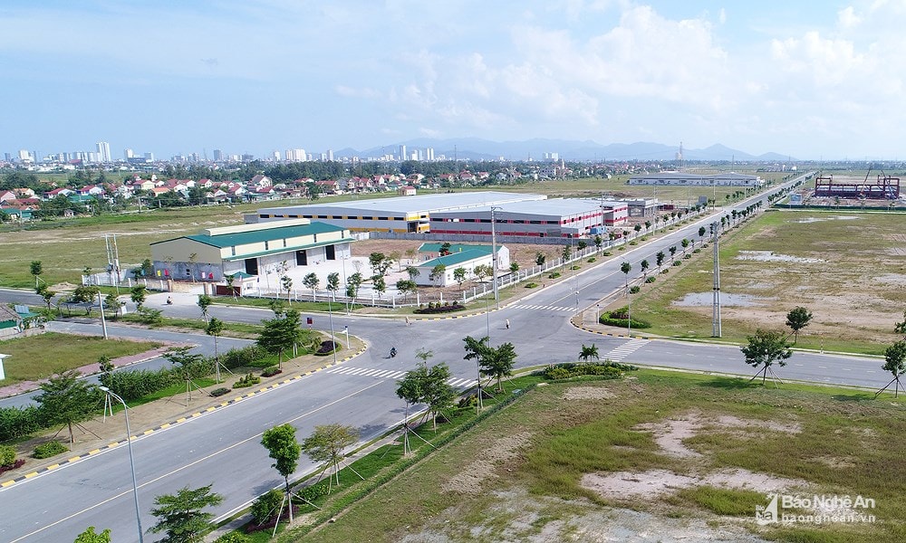 Một góc Khu công nghiệp, đô thị và dịch vụ VSIP Nghệ An. Ảnh tư liệu