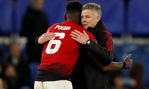 Pogba tỏa sáng dưới sự dẫn dắt củaSolskjaer. Ảnh: Reuters.