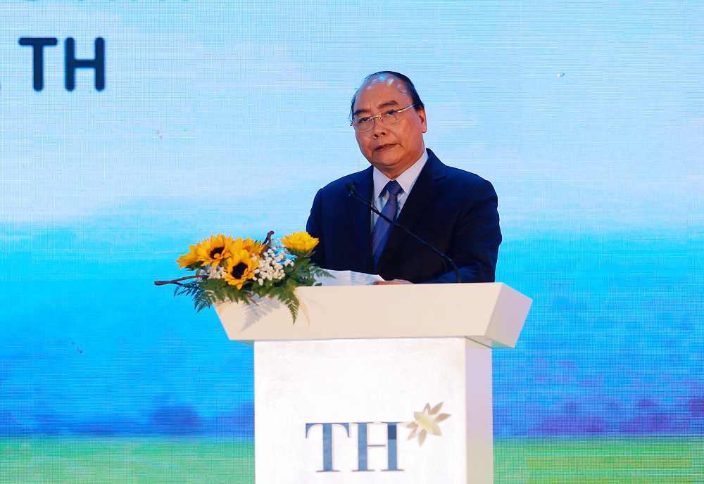 Thủ tướng Nguyễn Xuân Phucso phát biểu tại buổi lễ. Ảnh: Lâm Tùng