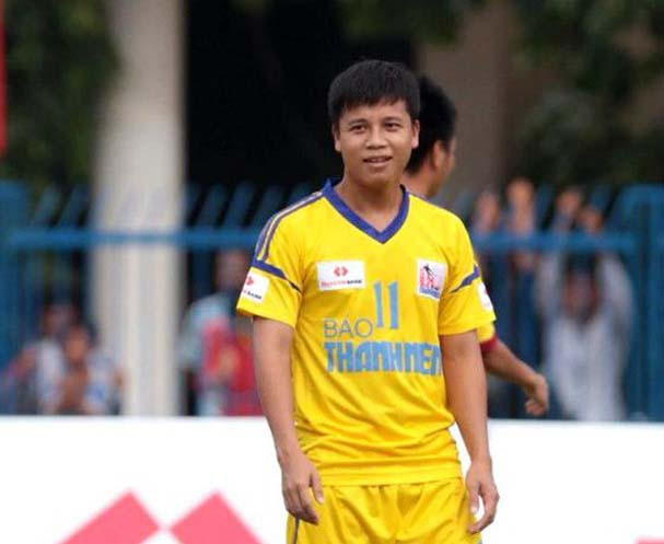 Trương Văn Thành trong màu áo U21 SLNA. Ảnh tư liệu