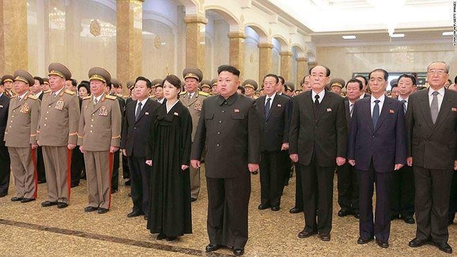 Tháng 12/2014, vợ chồng Chủ tịch Kim Jong Un cùng các quan chức Triều Tiên viếng cố lãnh đạo Kim Jong Il tại Cung điện Mặt trời Kumsusan.