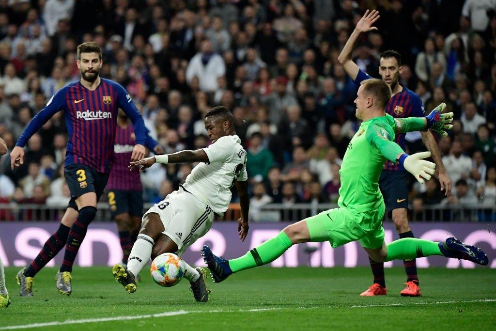 Vinicius Jr bỏ lỡ nhiều cơ hội ngon ăn cho Real ở trận đấu này. Ảnh: Getty