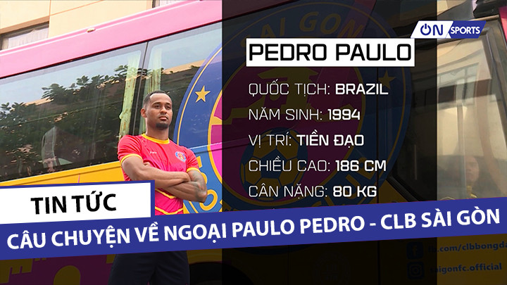 Tiền đạo Pedro Paulo là ngoại binh duy nhất được bình bầu. Ảnh CLB SG