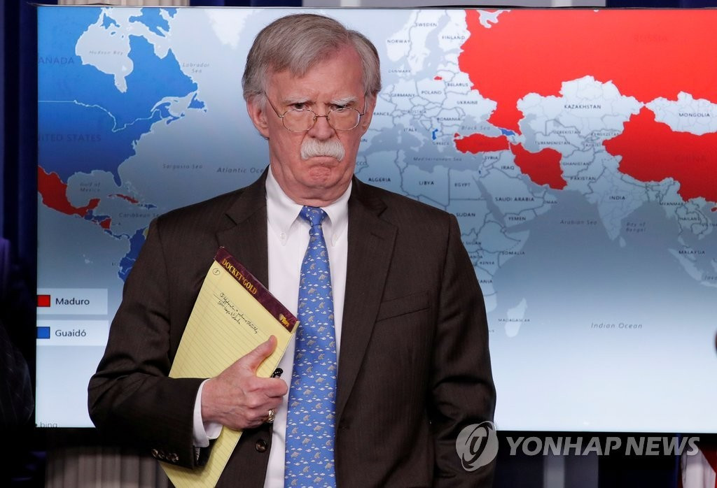 Cố vấn An ninh Quốc gia Mỹ John Bolton. Ảnh: Yonhap