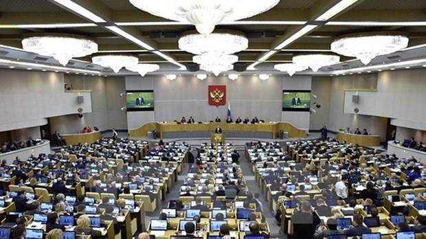 Toàn cảnh một phiên họp Thượng viện Nga ở Moskva. (Nguồn: AFP/TTXVN)