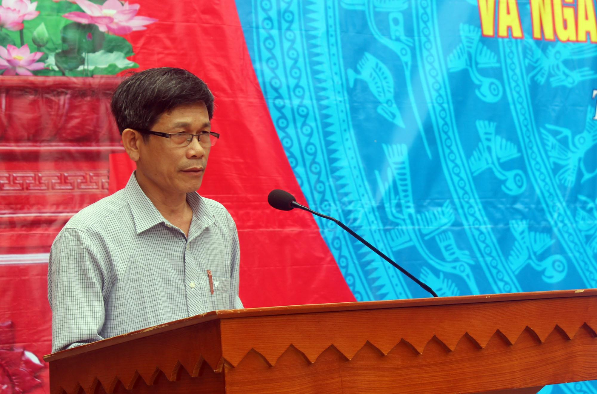 BS CKII Đậu Minh Quang - Giám đốc Bệnh viện Lao và bệnh phổi Nghệ An, đại diện Sở Y tế phát động hưởng ứng Ngày thế giới phòng chống Lao