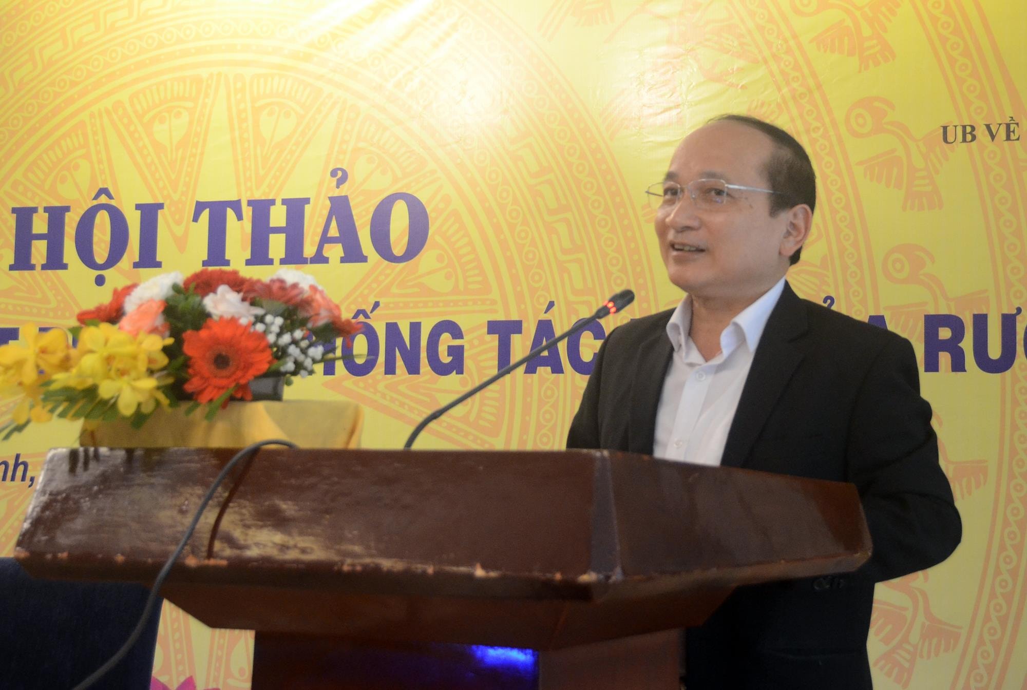 Ông Nguyễn Thanh Hiền, Phó Trưởng đoàn Đại biểu Quốc hội tỉnh Nghệ An, thành viên Ủy ban về các vấn đề xã hội của Quốc hội đánh giá cao tinh thần trách nhiệm và các ý kiến góp ý của địa biểu. Ảnh Thành Chung 