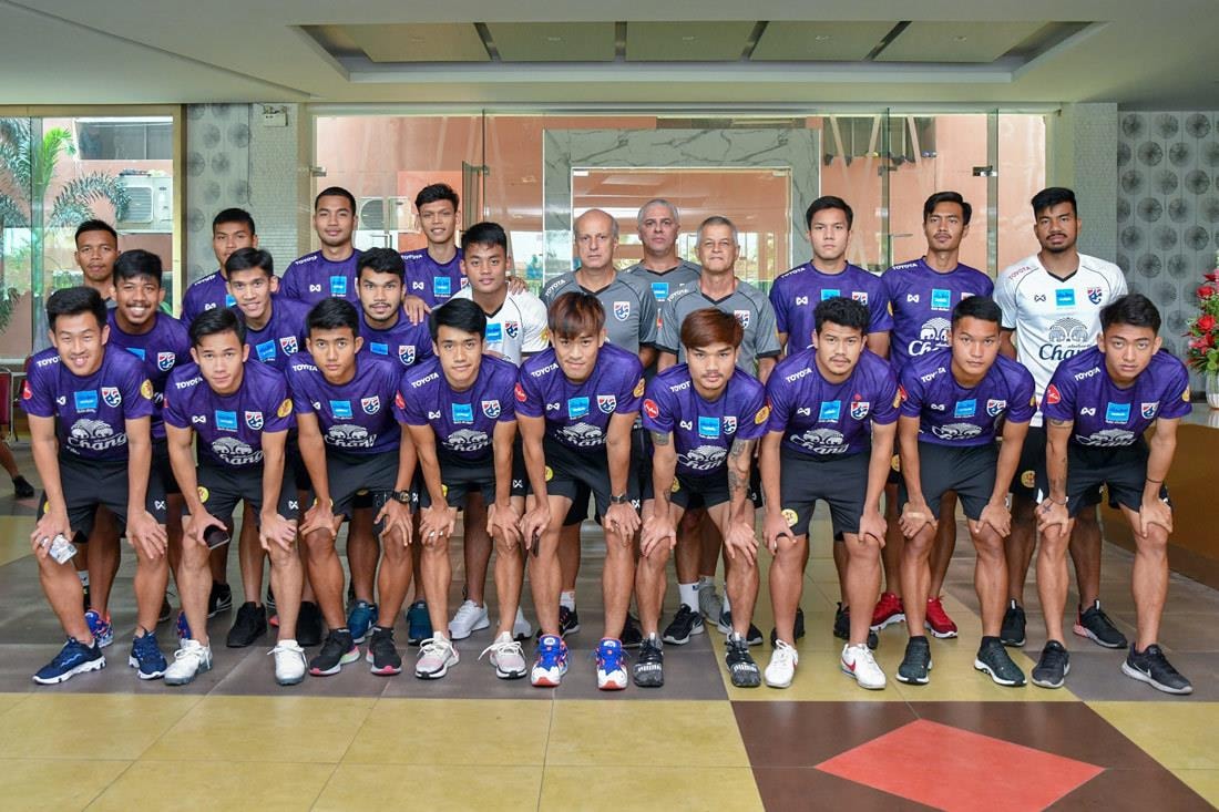 ĐT U23 Thái Lan tham dự Vòng loại U23 châu Á 2020. Ảnh: FA Thailand