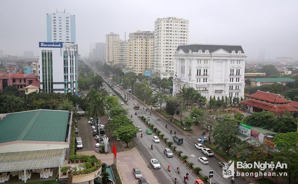 Một góc TP Vinh, Nghệ An. Ảnh tư liệu: Lâm Tùng