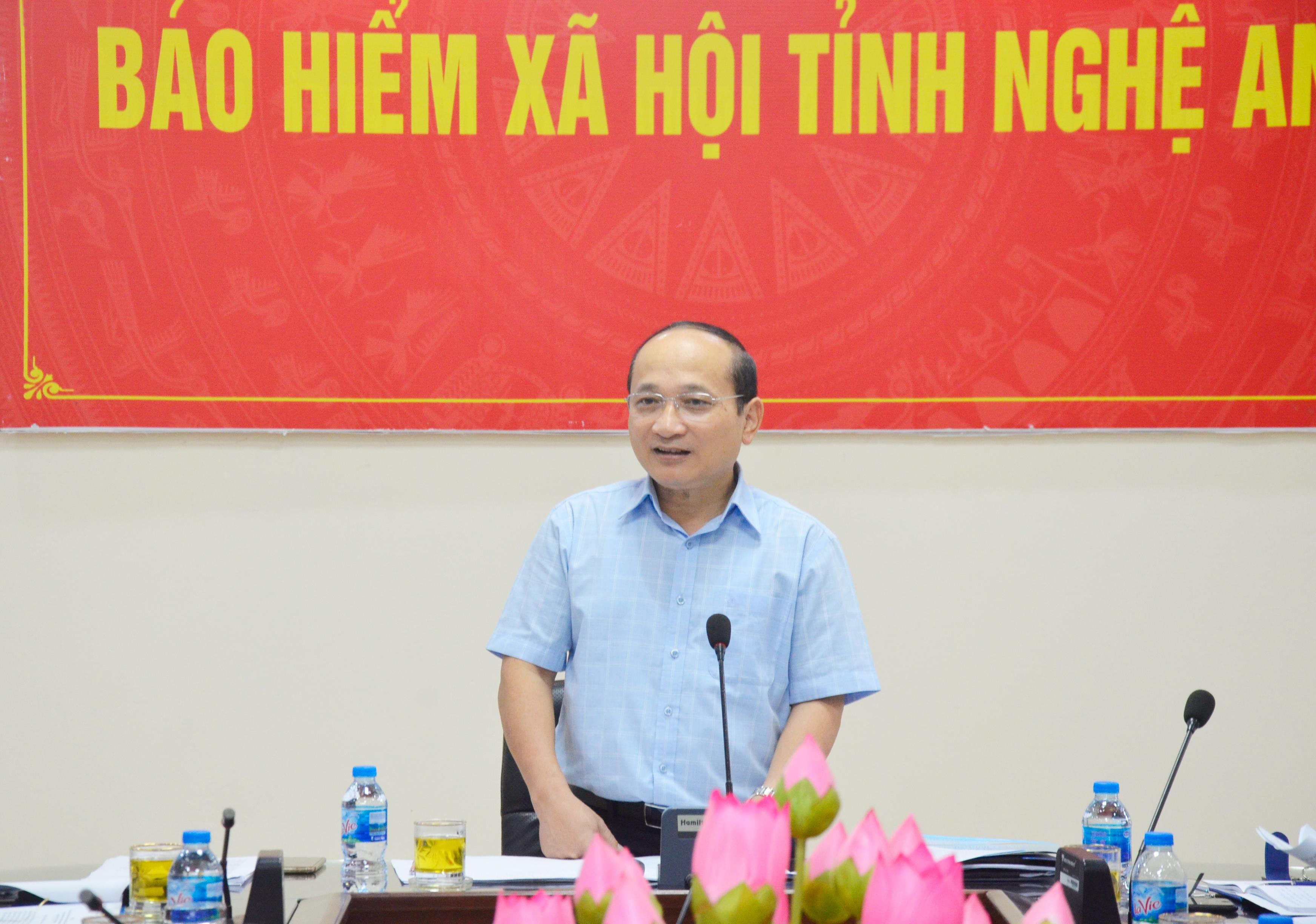 Phó Trưởng đoàn ĐBQH tỉnh Nguyễn Thanh Hiền kết luận cuộc làm việc. Ảnh: Thanh Lê
