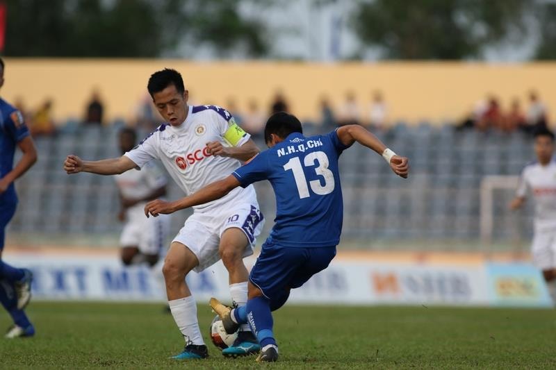 Hà Nội là đội bóng nhận nhiều thẻ nhất tại V.League 2019 sau 3 vòng. Ảnh: VPF