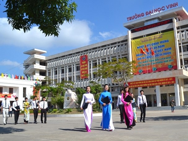 Một góc Trường Đại học Vinh. Ảnh tư liệu