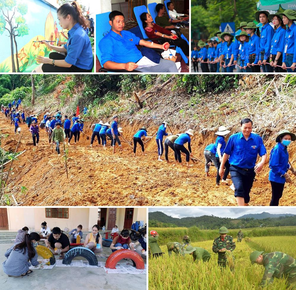 Phong trào tình nguyện thu hút sự tham gia của đông đảo thanh niên tình nguyện. Ảnh tư liệu