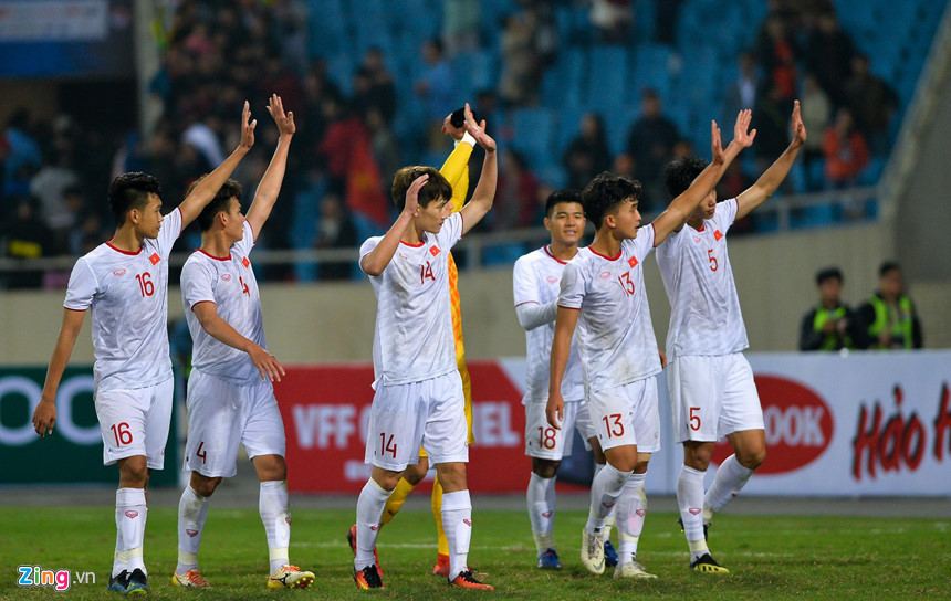 Các cầu thủ U23 Việt Nam đang có tinh thần rất tốt sau chiến thắng trước U23 Indonesia. Ảnh: zing.vn