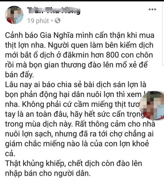 Thông tin đăng tải sai sự thật ảnh hưởng đến ngành chăn nuôi