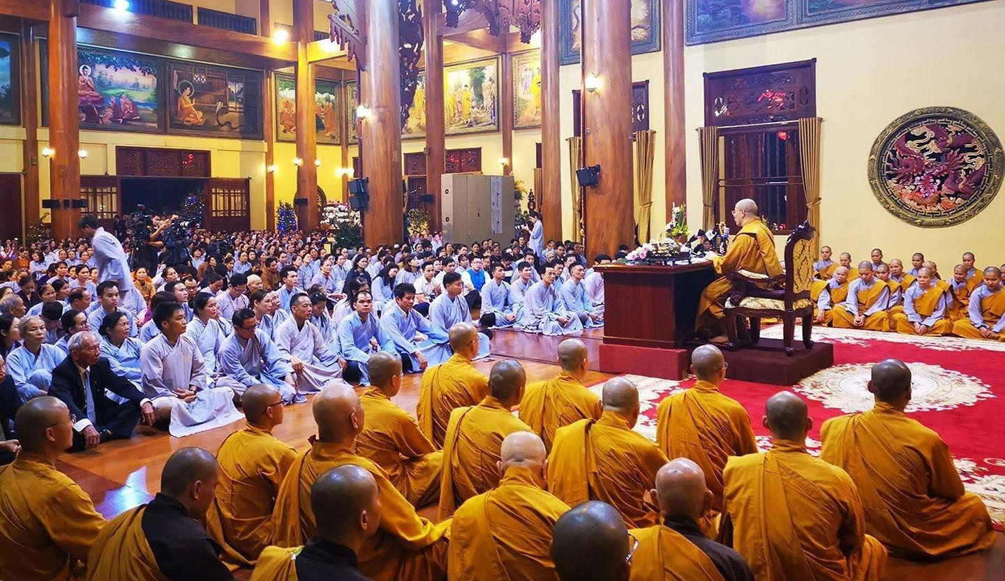 Trong cuộc pháp thỉnh với gần 1.000 phật tử vào tối 21-3, trụ trì chùa Ba Vàng - Đại đức Thích Trúc Thái Minh khẳng định pháp thỉnh 