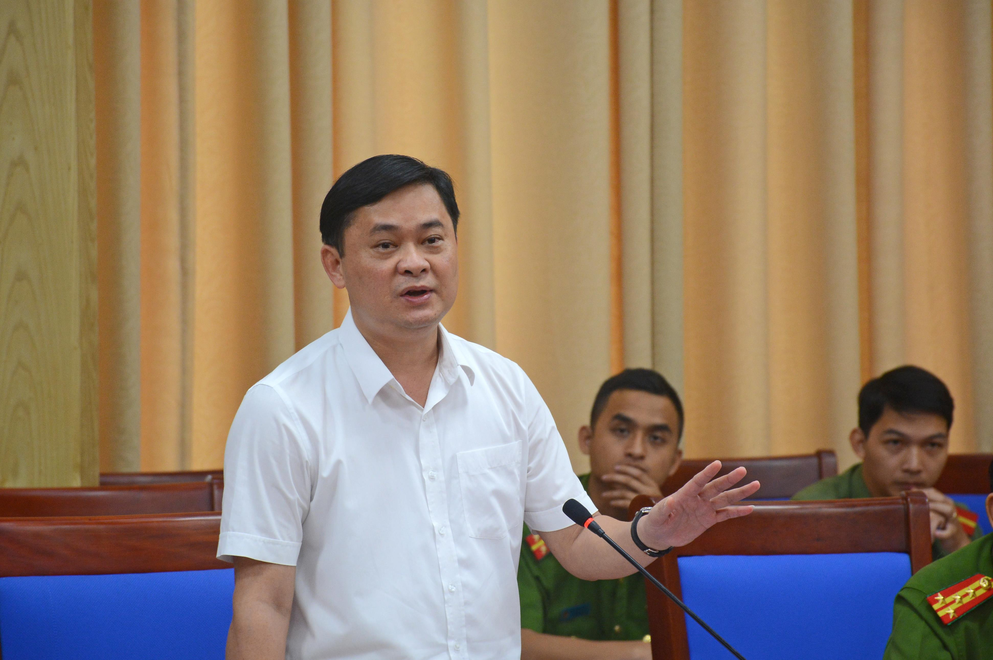Chủ tịch UBND tỉnh Thái Thanh Quý cho biết Nghệ An không cho phép nợ tiêu chí liên quan đến an toàn phòng chống cháy, nổ. Ảnh: Thu Giang