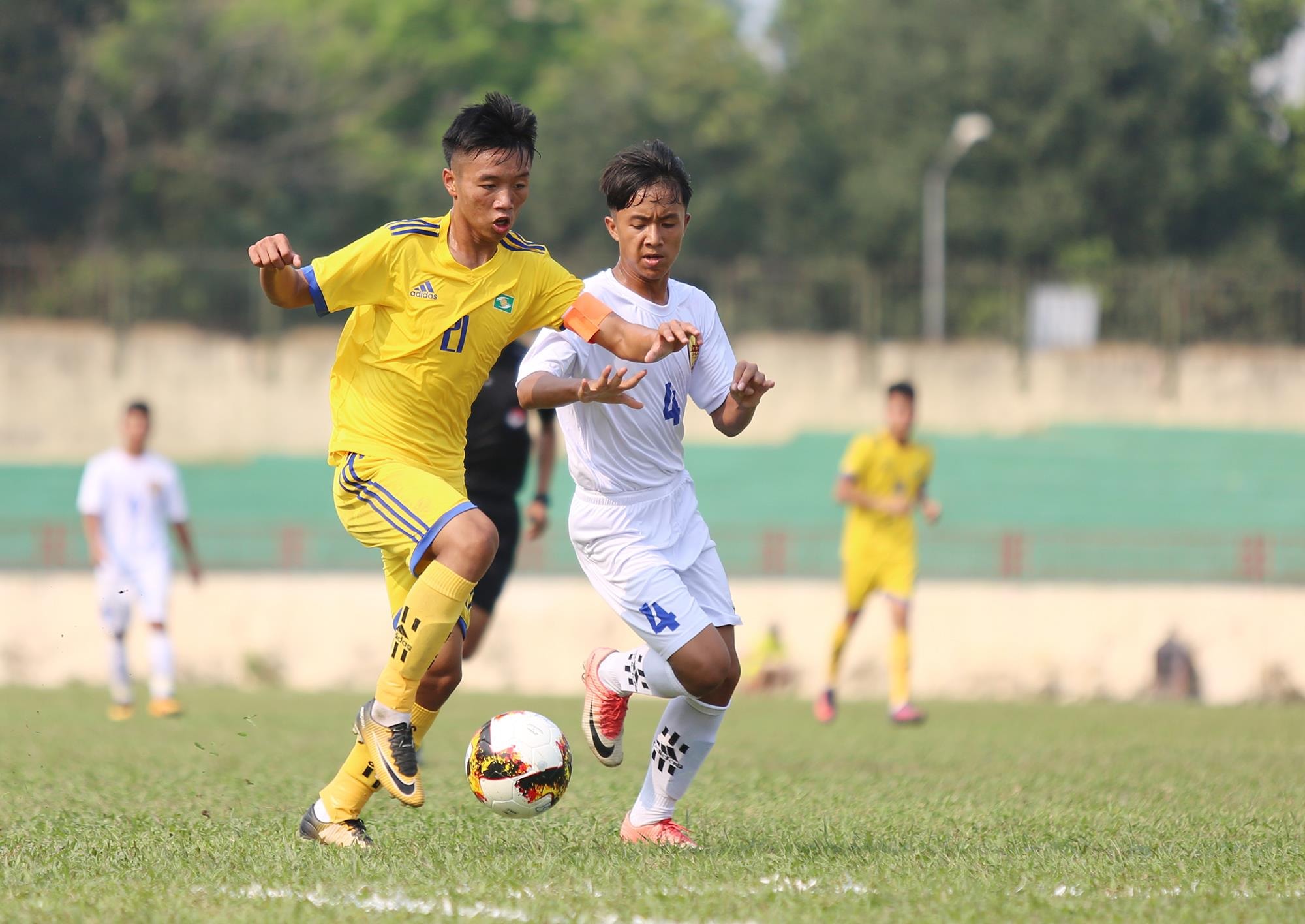 U15 SLNA toàn thắng sau 5 trận. Ảnh: Đức Anh