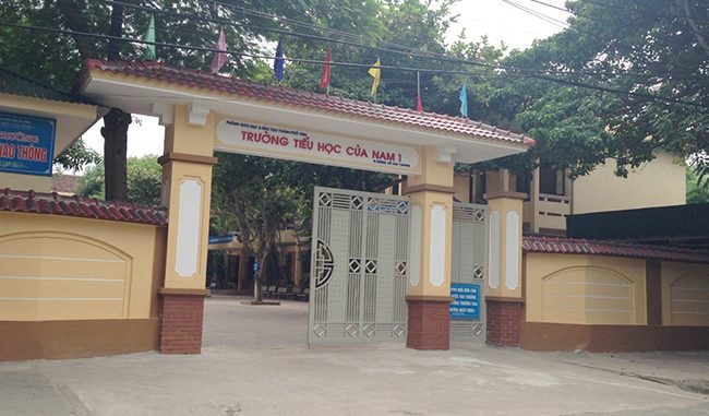 Trường Tiểu học Cửa Nam 1 - nơi xảy ra vụ việc. Ảnh: P.B