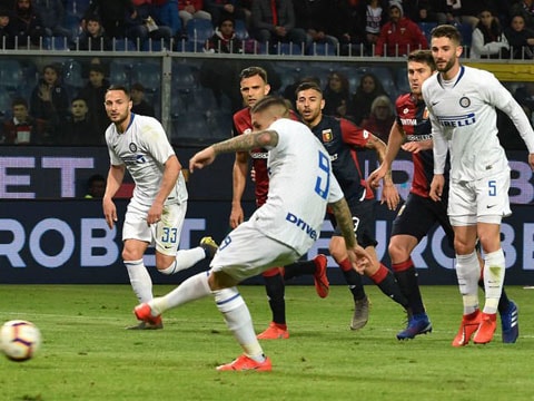 Icardi ghi bàn, đóng góp vào chiến thắng 4-0 của Inter trước Genoa