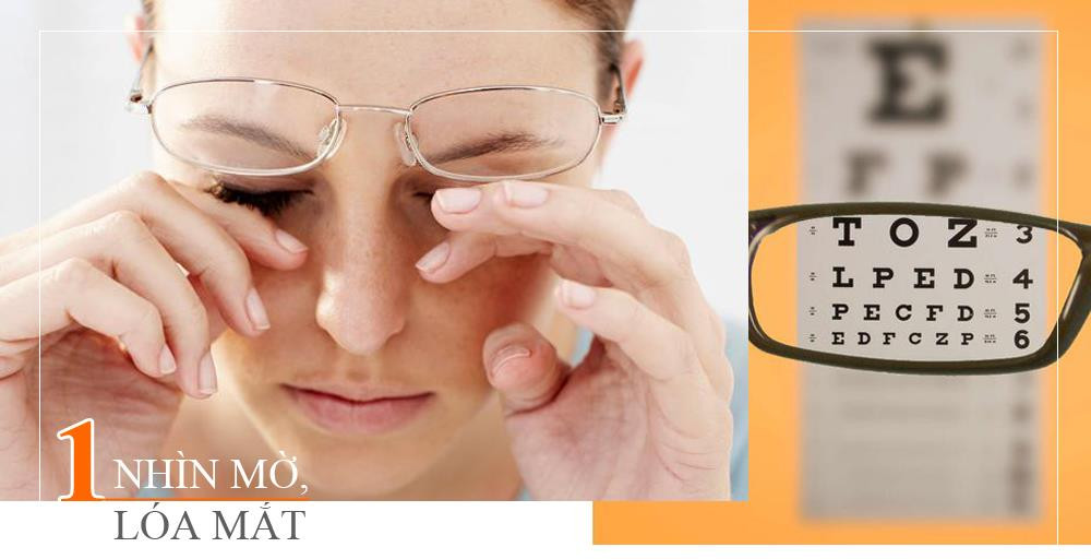 Người bị tổn thương ở vùng não có thể dẫn tới xuất huyết bên trong và gây ra tình trạng suy giảm thị lực. Một vài thay đổi mà bạn sẽ gặp phải là mắt nhìn mờ, nhìn lóa ra nhiều thứ, đau trong mắt hoặc sụp mí mắt. Ngoài ra, bạn còn nhạy cảm hơn với ánh sáng và thường phải lấy tay che mắt khi bị ánh sáng chiếu xuống.