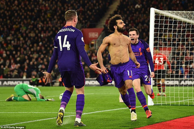Tuy nhiên Salah đã lên tiếng đúng lúc để mang về 3 điểm cho Liverpool. Ảnh: Getty Images.