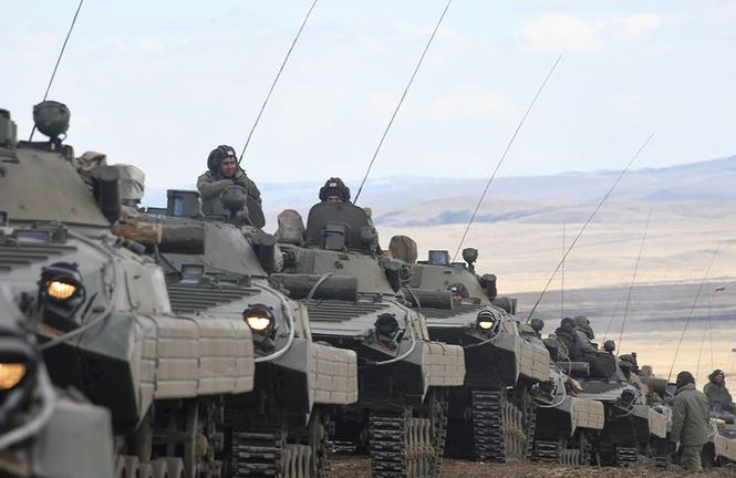 Xe chiến đấu bộ binh Nga tham gia diễn tập quân sự