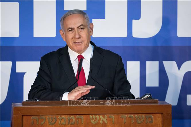 Thủ tướng Israel Benjamin Netanyahu phát biểu với báo giới tại Jerusalem ngày 28/2/2019. Ảnh: THX/TTXVN